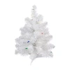 Northlight Snow White Artificial Multi Lights 1 1/2 Feet Pre-lit Christmas Tree In White