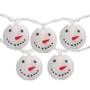 Northlight Snowman Paper Lantern String Lights In White