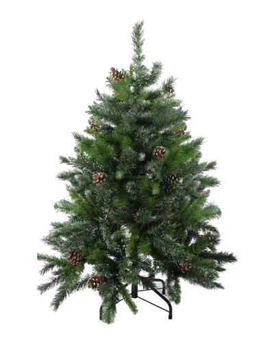 Northlight Snowy Delta Pine With Pine Cones Artificial Christmas Tree In Green