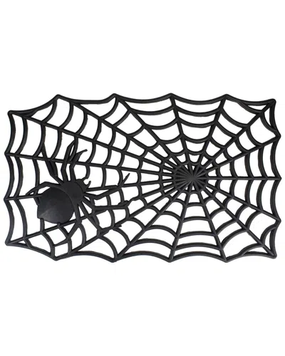 NORTHLIGHT NORTHLIGHT SPIDER WEB RECTANGULAR HALLOWEEN DOORMAT