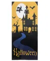 Northlight Spooky House Halloween Outdoor House Flag With Bats And Witch, 28" X 40" In Black