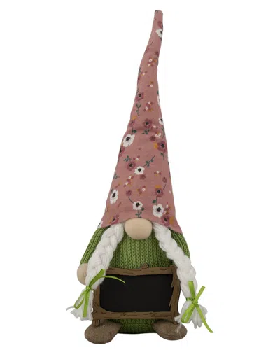 Northlight Springtime Gnome With Message Board In Pink
