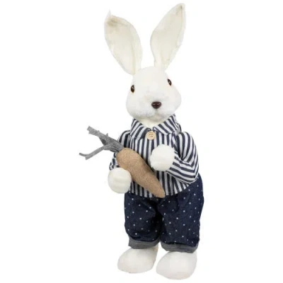 Northlight Standing Boy Bunny With Carrot Easter Figure Decoration In Multi
