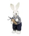 Northlight Standing Bunny With Carrot Figure In White