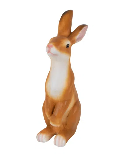 Northlight Standing Curious Bunny Outdoor Garden Statue In Brown