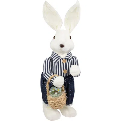 Northlight Standing Girl Bunny With Basket Easter Figure In Multi