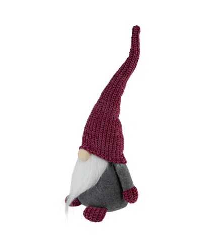 Northlight Standing Gnome Christmas Tabletop Decoration, 18" In Pink