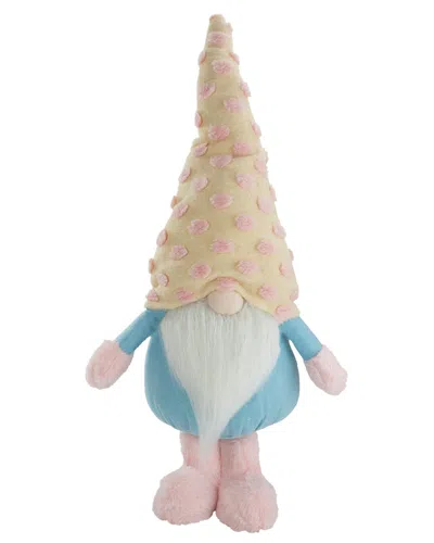 Northlight Standing Plush Gnome Figure With Hat In Blue