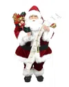 Northlight Standing Santa Claus Holding A Naughty Christmas Figurine