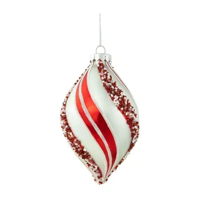 Northlight Striped Finial Glass 2-pc. Christmas Ornament In Multi