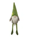 Northlight Striped Gnome With Crossed Legs In Green