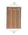 Northlight Striped Macrame Quilted Two Person Double Hammock With Pillow