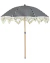 Northlight Striped Outdoor Beach Market Umbrella With Tilt