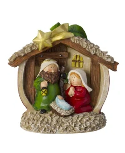 Northlight Table Top Children's First Nativity Scene Christmas Decoration In Red