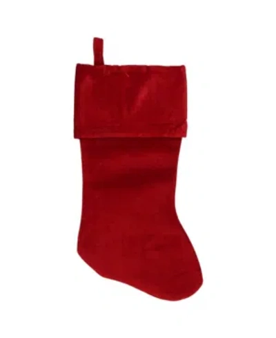 Northlight Traditional Solid Hanging Christmas Stocking In Red