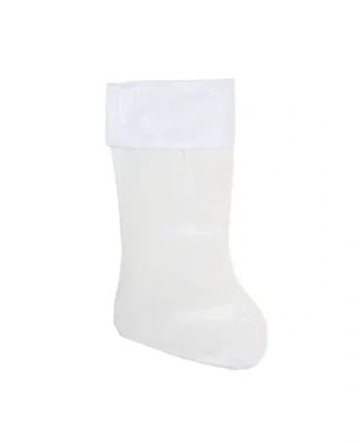 Northlight Traditional Solid Hanging Christmas Stocking In White