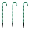 Northlight Twinkle Candy Cane Pathway Markers Christmas Yard Art In Green