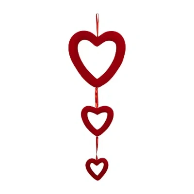 Northlight Wall Heart Trio Wall Decal In Red