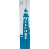 Northlight Weathered Lighthouse "welcome" Porch Board Sign Decoration In Blue