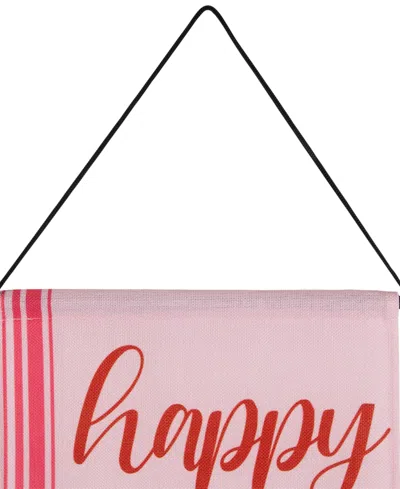 Northlight "welcome" And "happy Valentine's Day" Outdoor Door Banners, 71" In Pink