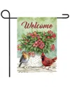 Northlight Welcome Cardinal Bird & Spring Bouquet Flag In Green