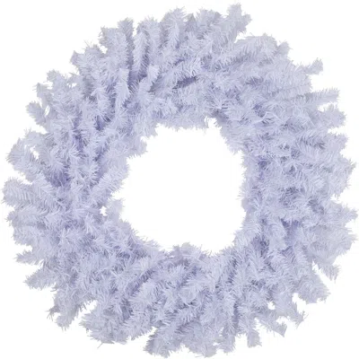 Northlight White Crystal Spruce Artificial Christmas Wreath In Purple