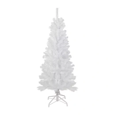 Northlight White Georgian Artificial Pencil Unlit 4 1/2 Foot Pine Christmas Tree