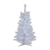 Northlight White Slim Artificial Blue Lights 3 Foot Pre-lit Pine Christmas Tree In White