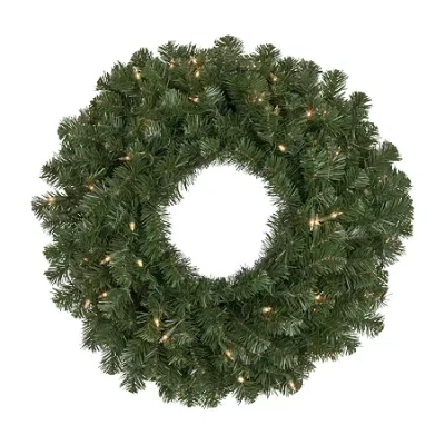 Northlight Windsor Pine Pre-lit Wreath In Green