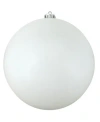 Northlight Winter White Shatterproof Shiny Christmas Ball Ornament 10" 250mm In White