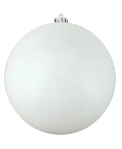 Northlight Winter White Shatterproof Shiny Christmas Ball Ornament 12" 300mm