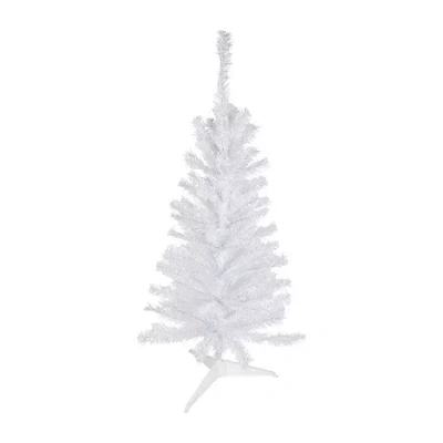 Northlight Woodbury White Slim Artificial Unlit 3 Foot Pine Christmas Tree