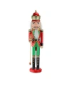 Northlight Wooden Christmas Nutcracker King With Scepter In Red