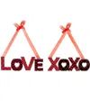 Northlight Love And Xoxo 2-pc. Wall Decal In Red