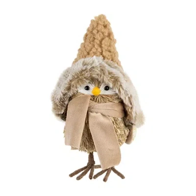 Northlight Woodland Bird With Hat Christmas Tabletop Decor In Multi