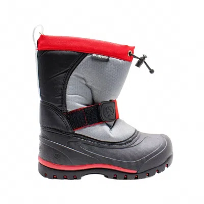 Northside Kids' Boys Zephyr Waterproof Snow Boot In Charcoal In Multi