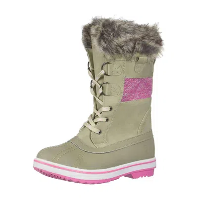 Northside Kids' Girl's Bishop Snow Boot In Birch In Green