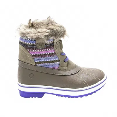 Northside Kids' Girl's Brookelle Snow Boot In Stone In Multi