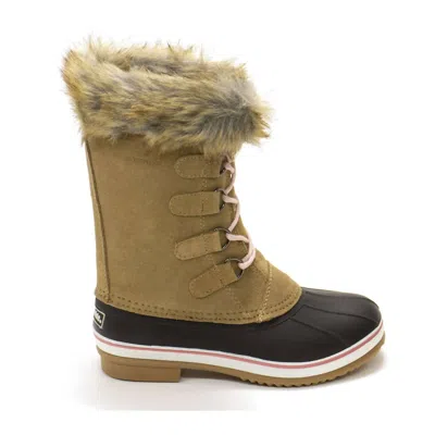 Northside Kids' Girl's Kathmandu Mid Calf Waterproof Snow Boots In Tan In Brown