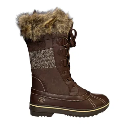 Northside Women's Bishop Winter Boot In Brown In Animal Print