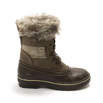 Northside Women's Brookelle Winter Boots In Dark Brown In Green