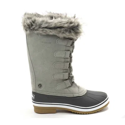 Northside Women's Kathmandu Snow Boot In Light Gray In Green