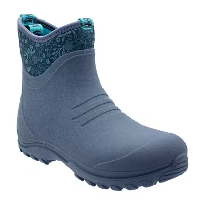 Northside Womens Ponderosa Waterproof Insulated Flat Heel Rain Boots In Blue