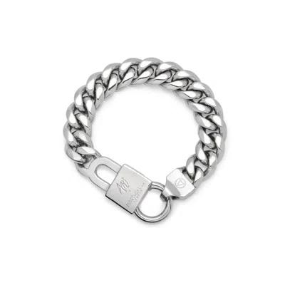 Northskull Men's Ari Petrou Spectrum Padlock Bracelet In Silver In Metallic