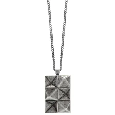 Northskull Men's In 'n' Out Necklace In Aged Silver In Metallic