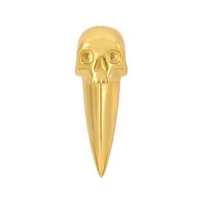 Northskull Men's Skull Fang Earring In Gold
