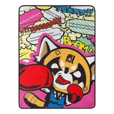 Northwest Aggretsuko Boom Micro Raschel Throw