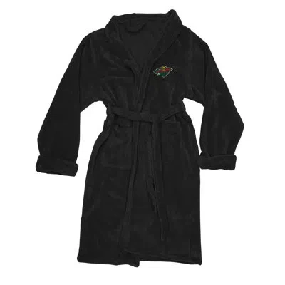 Northwest Boy / Man+ Mid-calf Bathrobe With Pockets In Black