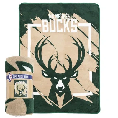 Northwest Bucks Micro Raschel Throw In Green
