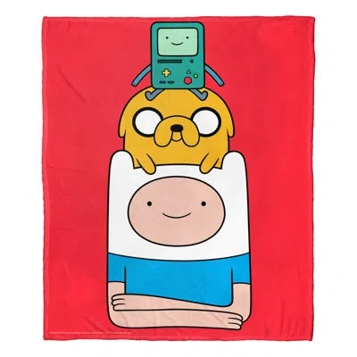 Northwest Cartoon Network Adventure Time Super Stack Silk Touch Throw Blanket, Soft Tv Show Blanket, 50x60 Inc In Multi